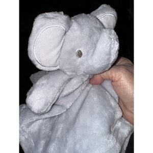 Carters Baby Blanket Lovey Security‎ Blanket Elephant Plush Snuggle Toy Gray